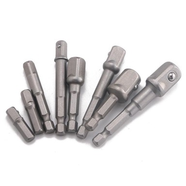 GEKO Adapter za vijke 1/4" 3/8" 1/2", set 8-dijelni
